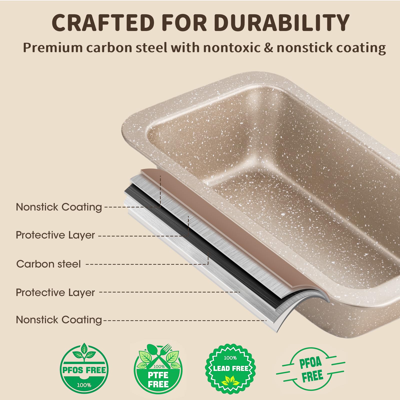 Terlulu round cake pans pair showcases even layers.