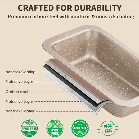 Terlulu round cake pans pair showcases even layers.