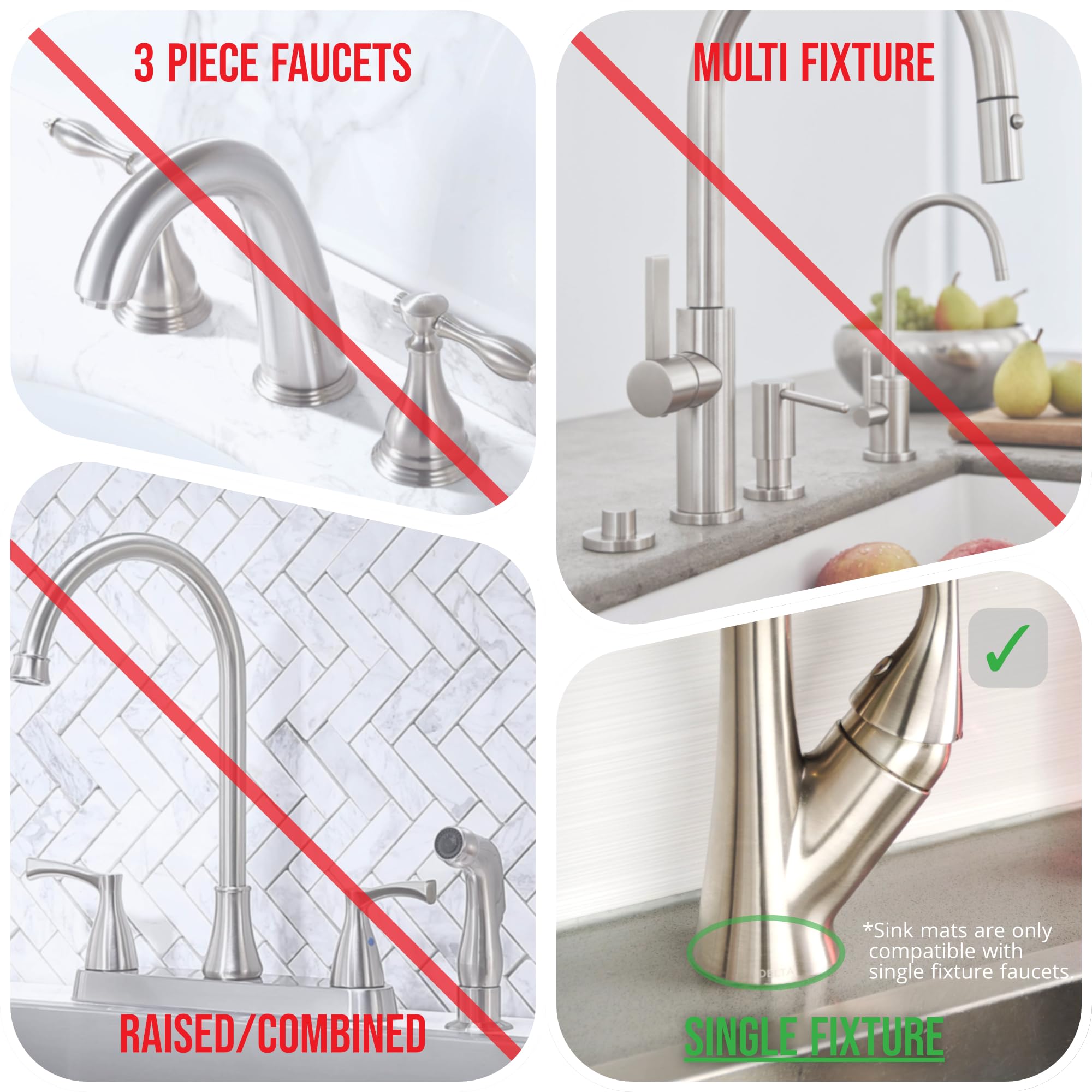 Ternal Sinkmat microfiber mat dries quickly and reduces countertop mess.
