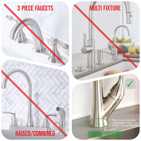 Ternal Sinkmat microfiber mat dries quickly and reduces countertop mess.