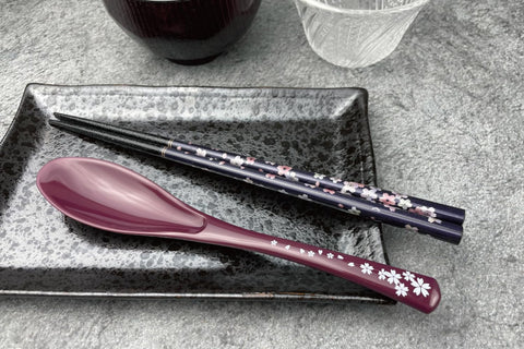Terra Distribution chopsticks and spoon on table setting, ideal for sushi nights