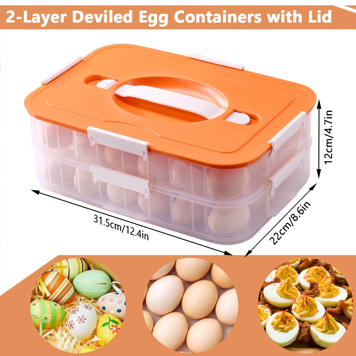 Terukir deviled egg tray with injector and piping tools for precise decorating