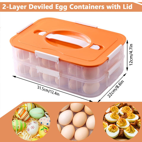 Terukir deviled egg tray with injector and piping tools for precise decorating