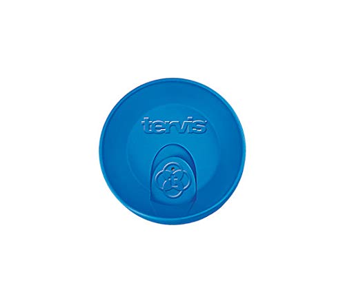 Tervis travel lid in hunter green close-up showing secure fit on a 16 oz tumbler