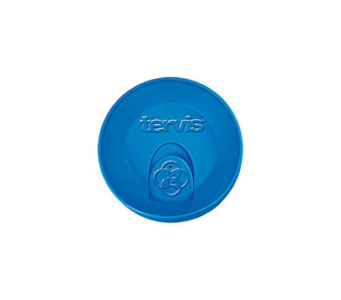 Tervis travel lid in hunter green close-up showing secure fit on a 16 oz tumbler