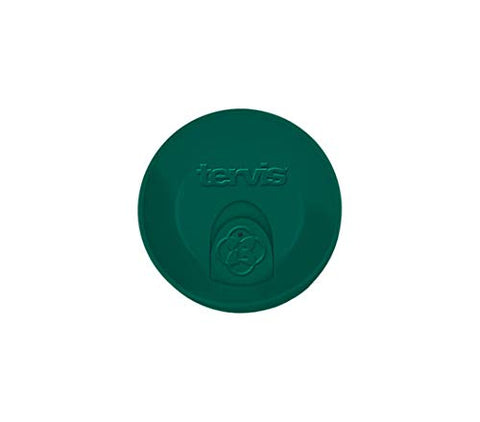 Tervis travel lid in turquoise close-up for easy identification on the go