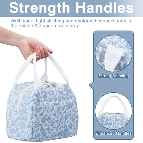 TESAFNG lunch bag soft handles for comfortable carrying anywhere.