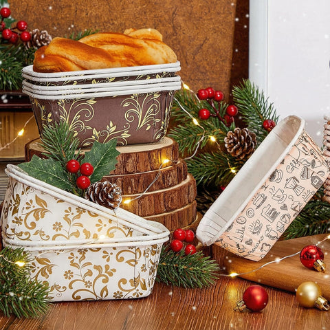 Tessco disposable baking pans shown in packaging protect content during transit.