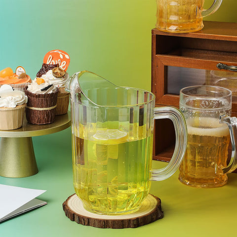 Tessco for you 60oz clear pitcher with transparent body for presentation.