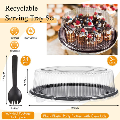 Tessco for you 12-inch tray close-up showing a tight clear lid seal.