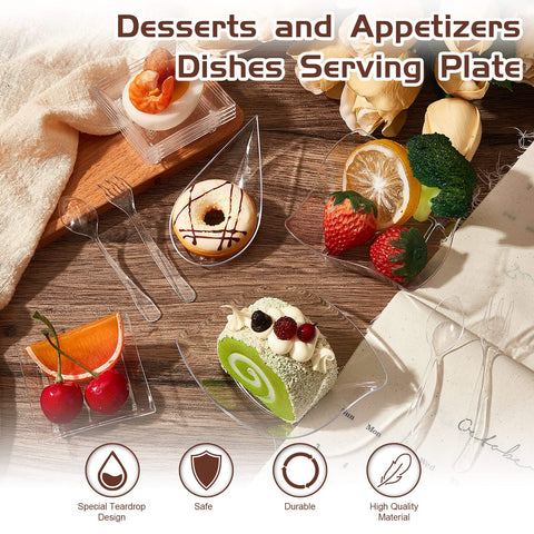 Tessco for you disposable clear party plates ready for event desserts