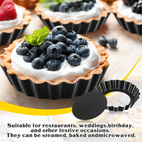 Tessco for you fruit tart pans ideal for small pastries and displays.