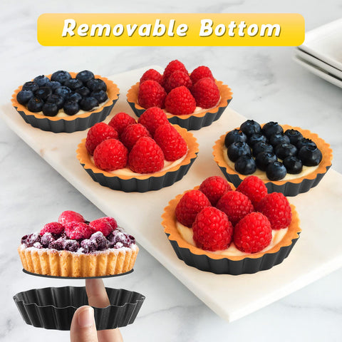 Tessco for you nonstick mini pie pans simplify cleanup after baking.