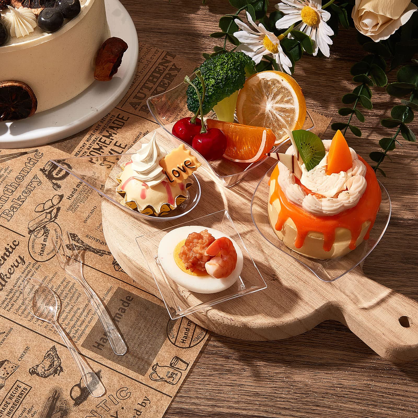 Tessco for you plastic appetizer bowls arranged for tasting portions