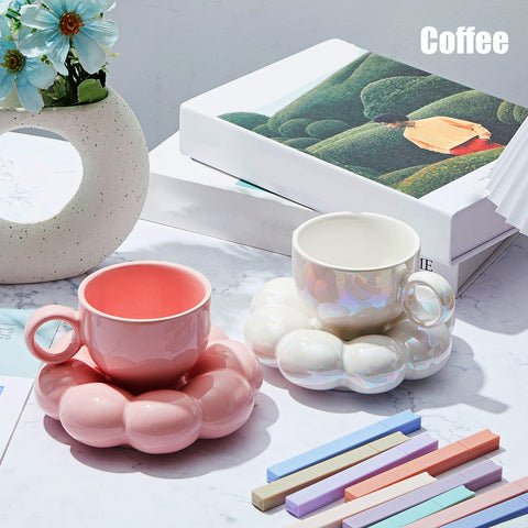 Tessco for you sunflower coaster white pairs with pearl mug for stylish setups.