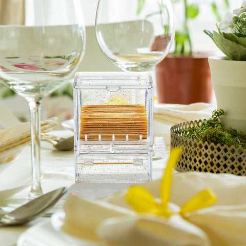 Tessco for you toothpick dispenser compact dimensions fit tabletop spaces.