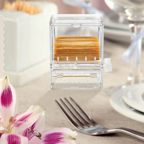 Tessco for you toothpick dispenser top refill lid keeps replenishing easy and clean.