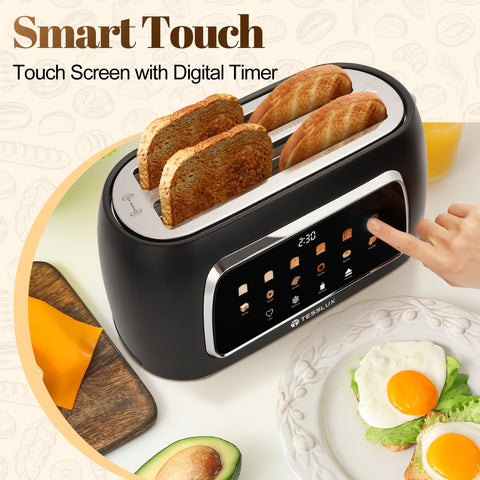 Tesslux toaster offers 6 bread types including gluten-free