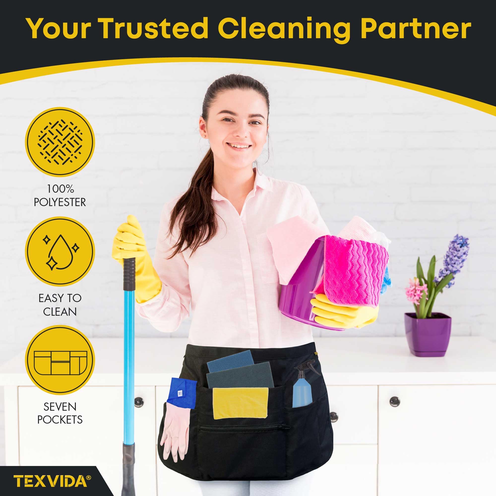 TEXVIDA machine-washable design makes care quick after busy shifts.