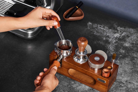 Teyearlife 54mm bottomless portafilter for Bambino Infuser helps diagnose channeling