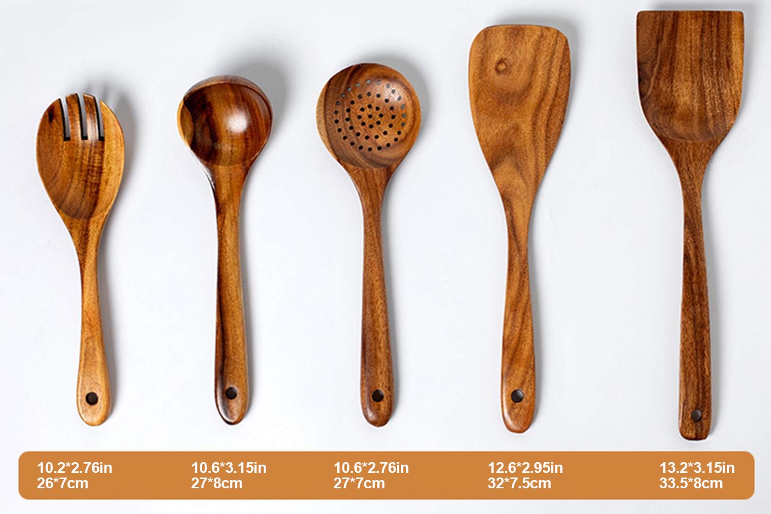 TEZZ acacia salad fork ideal for tossing and serving greens