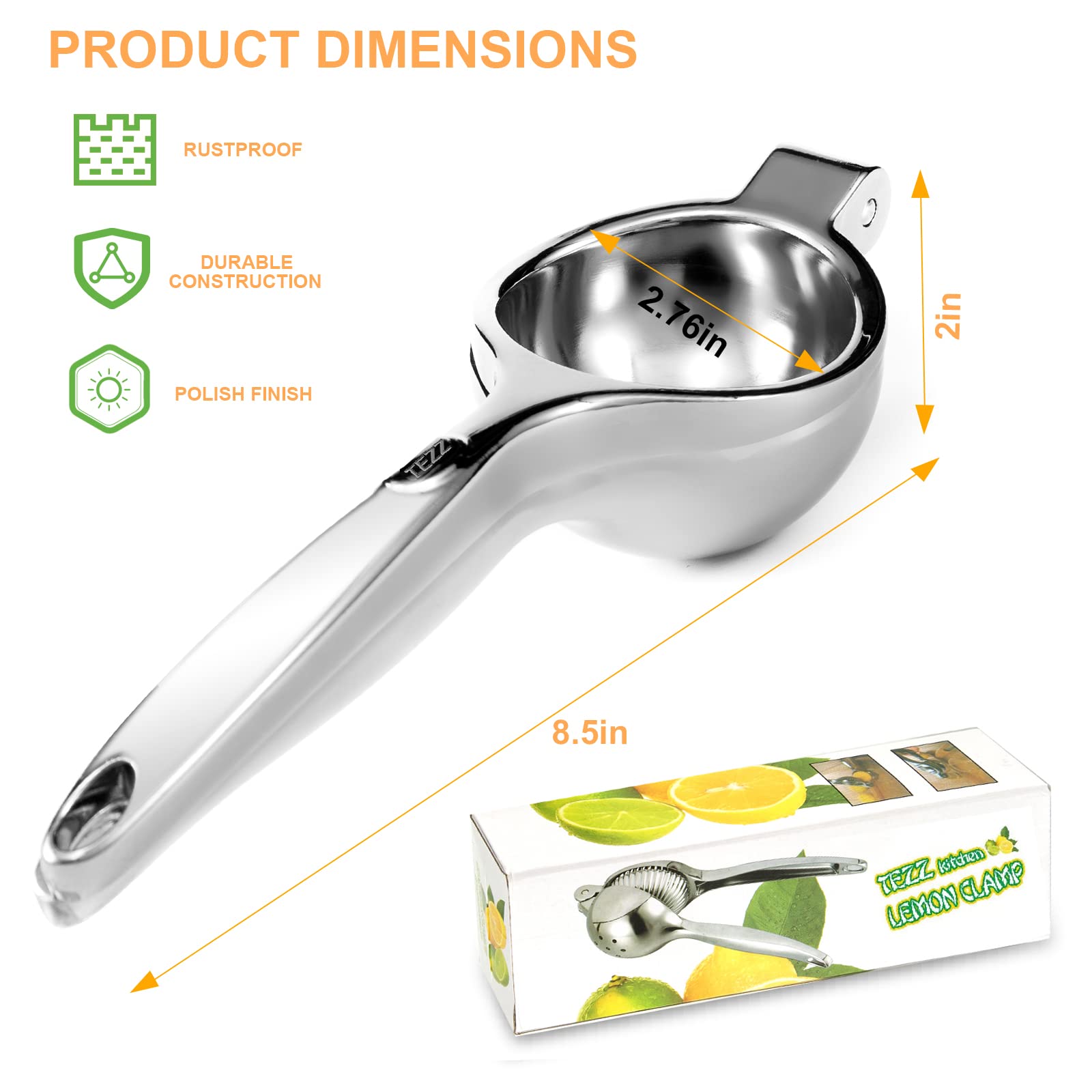 TEZZ kitchen essential for bartenders and home cooks seeking fresh citrus.