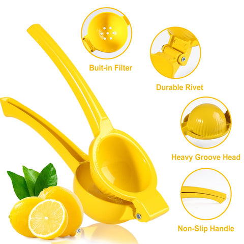 TEZZ lemon squeezer smooth surface is easy to clean.
