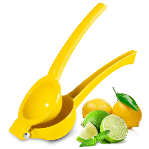 TEZZ Lemon Squeezer with long handle for easier juice extraction.