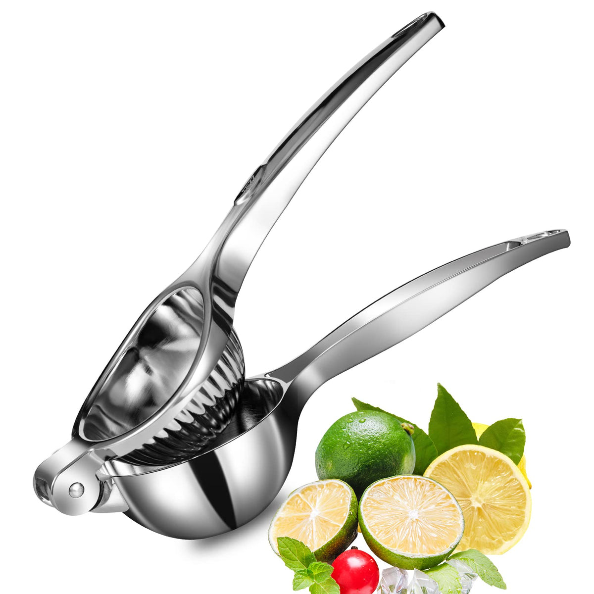 TEZZ Premium Lemon Squeezer with a large bowl for easy juice extraction.