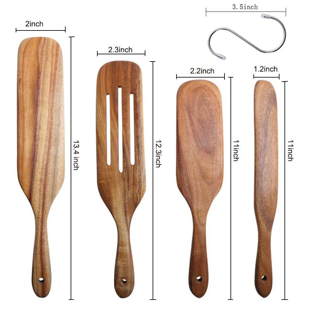 TEZZ four-piece packaging display shows included hooks for kitchen organization.