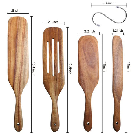 TEZZ four-piece packaging display shows included hooks for kitchen organization.