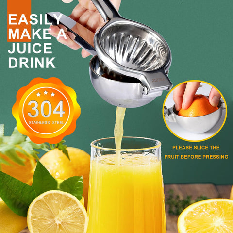 TEZZ upgraded citrus juicer bowl detail shows extra-large 3.47 inch bowl for big fruits