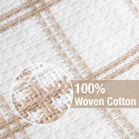 Durable 100% cotton construction supporting daily cleaning tasks in the kitchen.