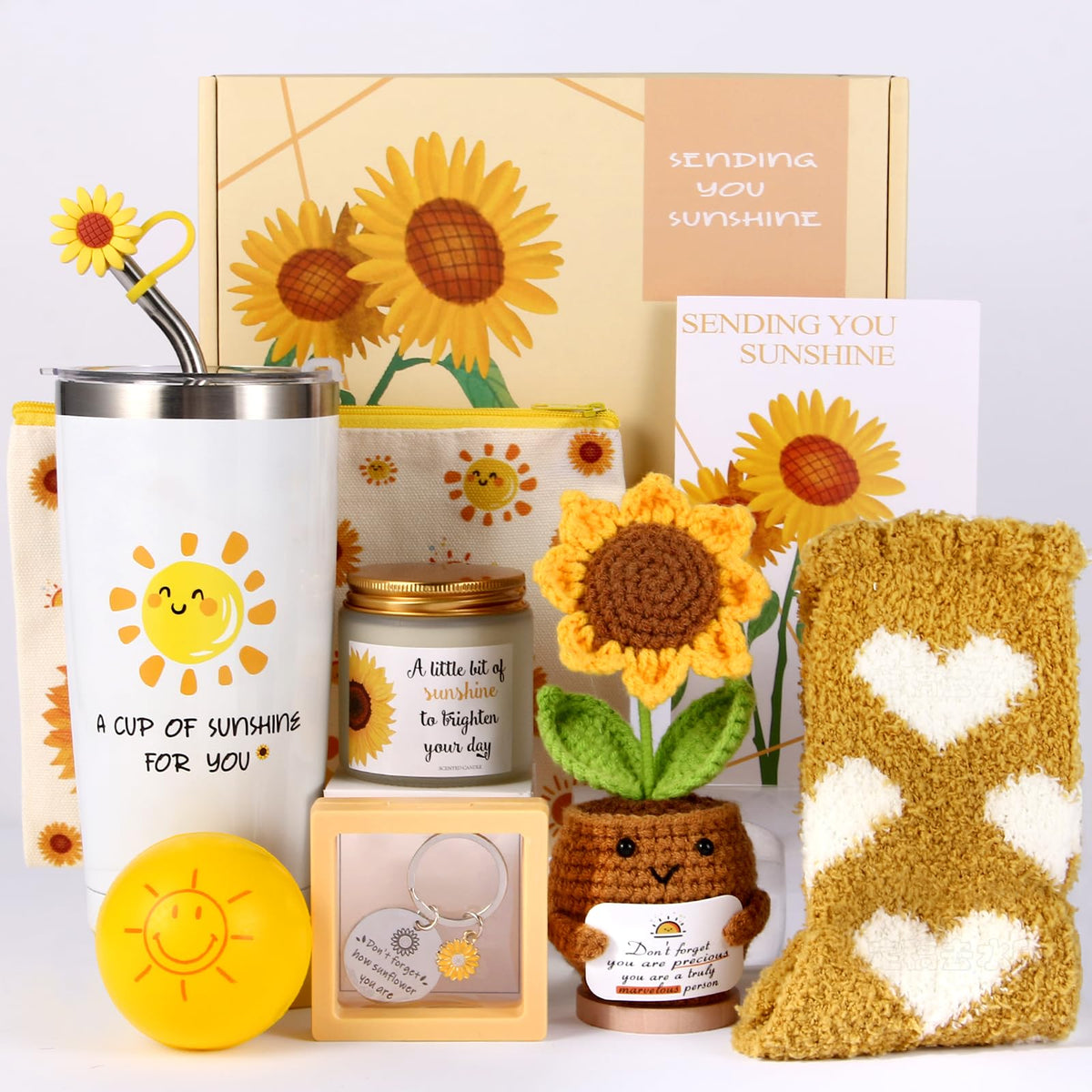 TFHESIRUUTFH sunshine tumbler in gift box for on-the-go hydration