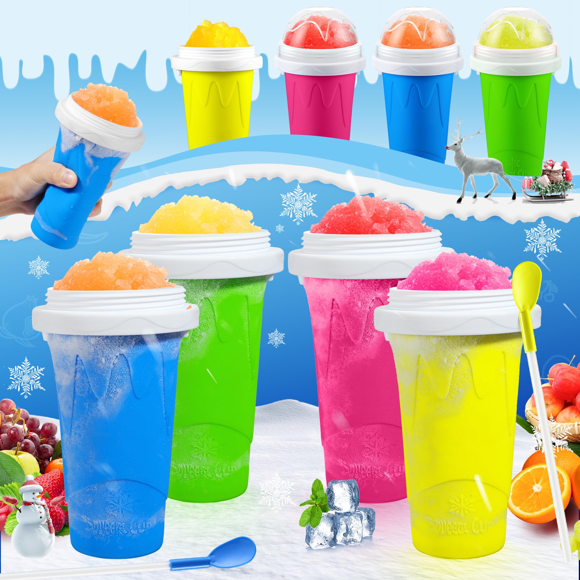 Perfect gift for parties and family gatherings with Tgosomt slushie cups.