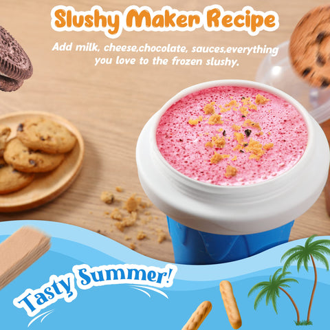 Tgosomt Slushie Cup Safety Materials highlights food-grade silicone and PP safety.