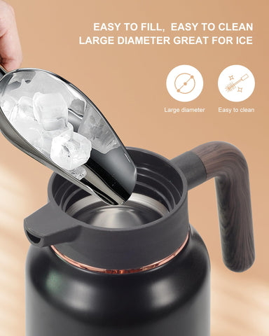 Tgvasz carafe lid with leak-proof seal to prevent spills during service