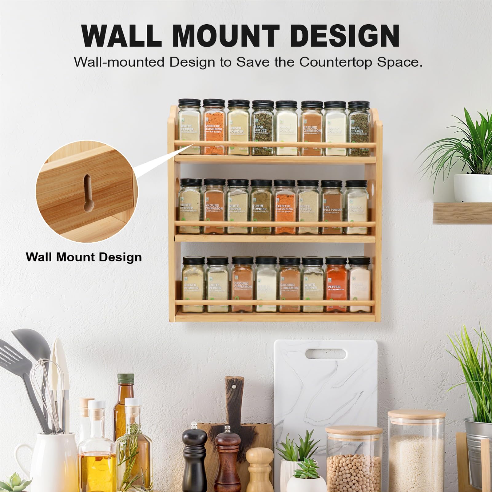 Thalomely front and rear barriers prevent jars from tipping during use