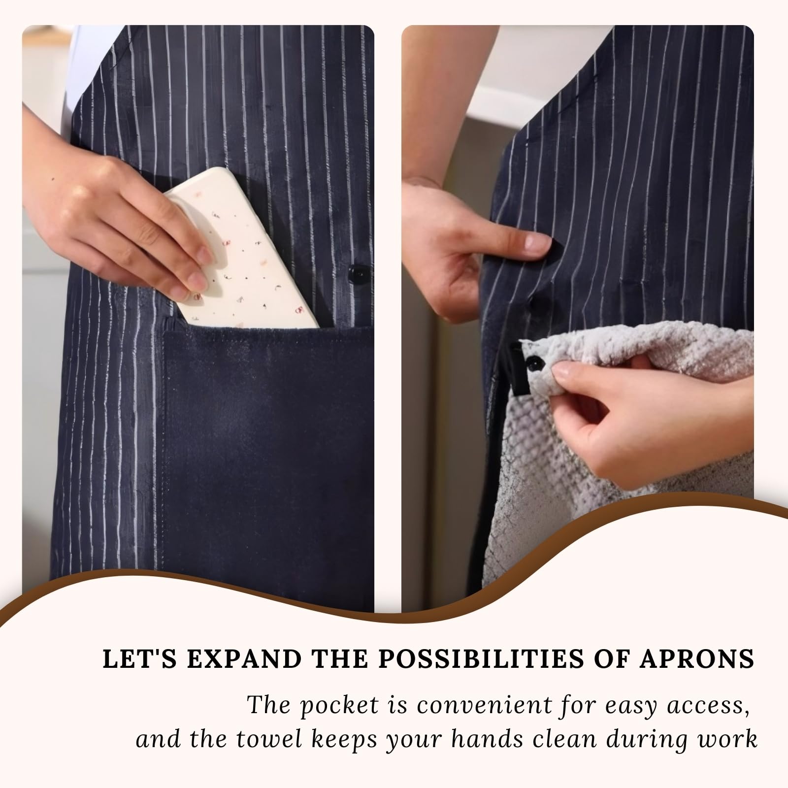 Thalzur apron versatile for grilling, baking, gardening, and crafts