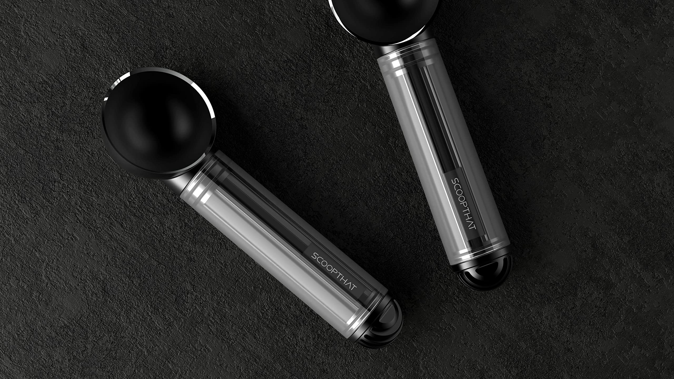 That! Inventions ScoopTHAT Radii warming scoop uses heat fins to ease hard ice cream extraction.