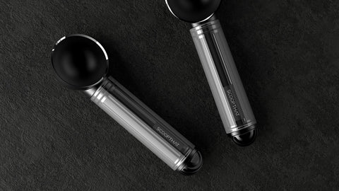 That! Inventions ScoopTHAT Radii warming scoop uses heat fins to ease hard ice cream extraction.