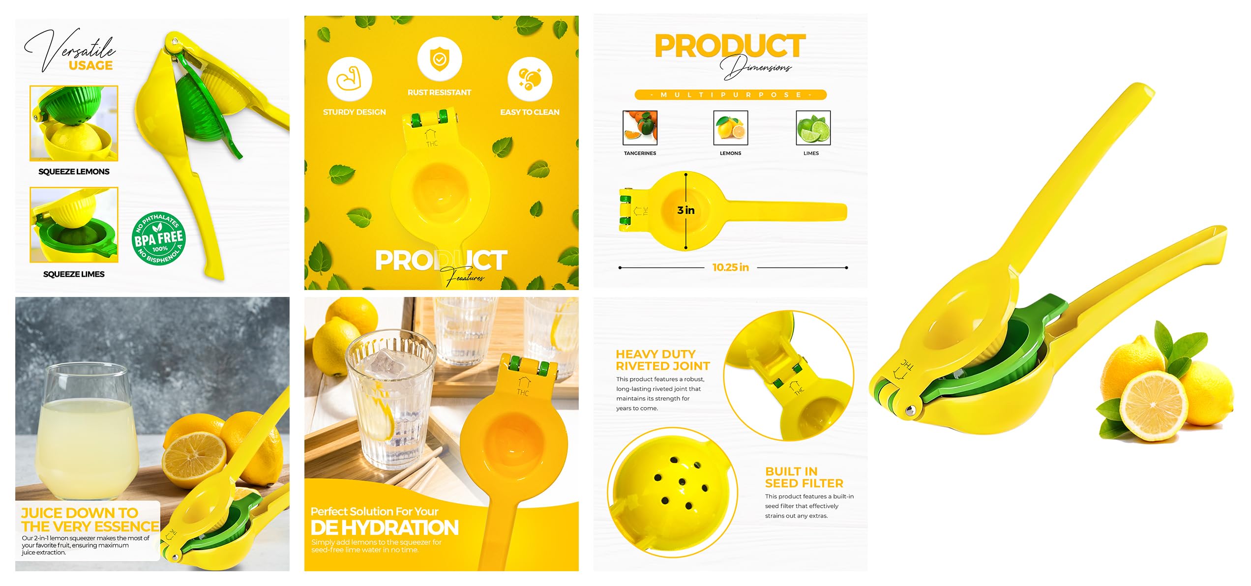 THC HomeFlow easy-clean metal juicer for everyday use
