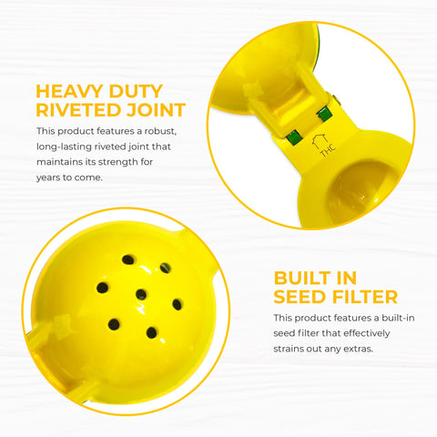 THC HomeFlow seed-filter keeps pulp out for smooth juice