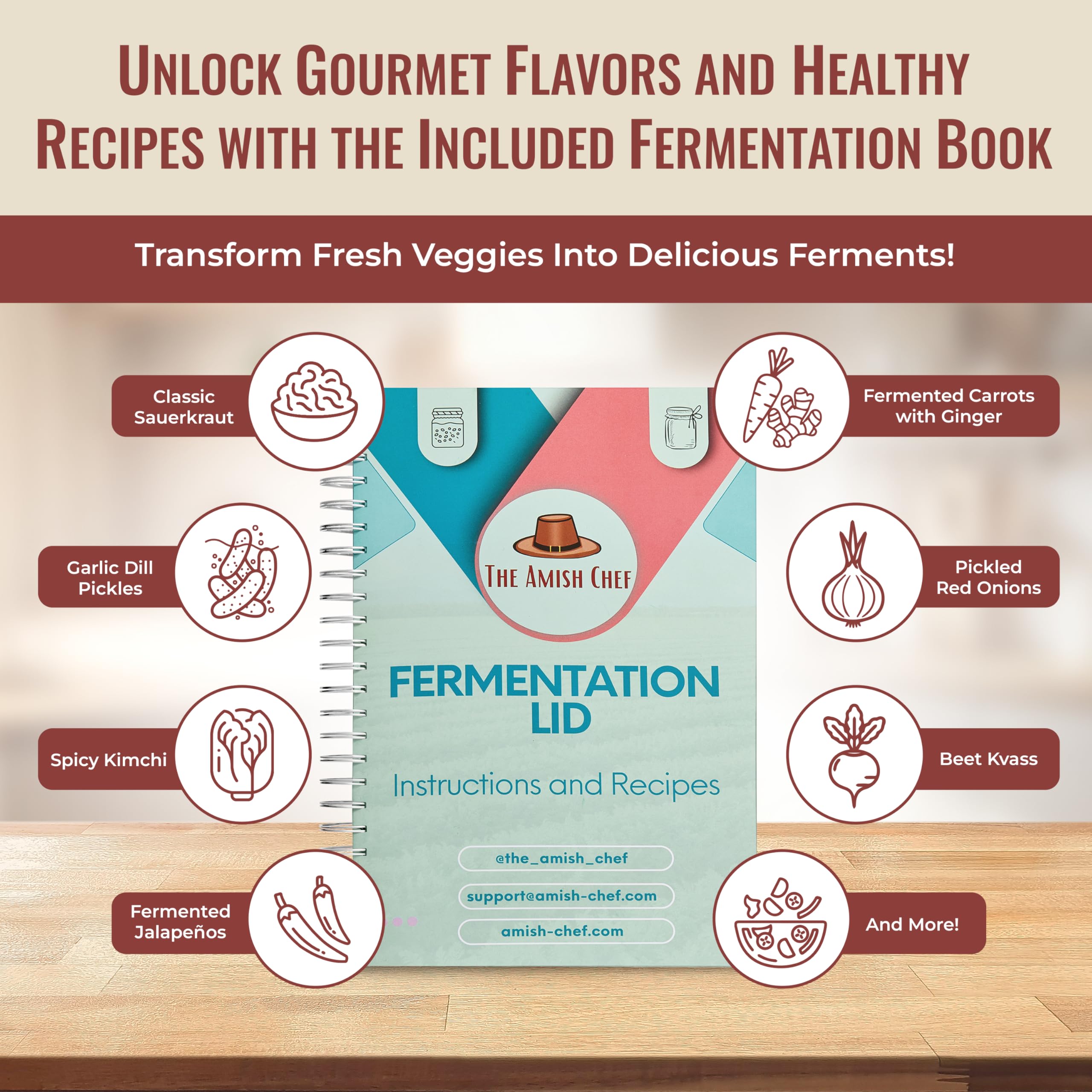 The Amish Chef pH test strips monitor acidity levels during fermentation