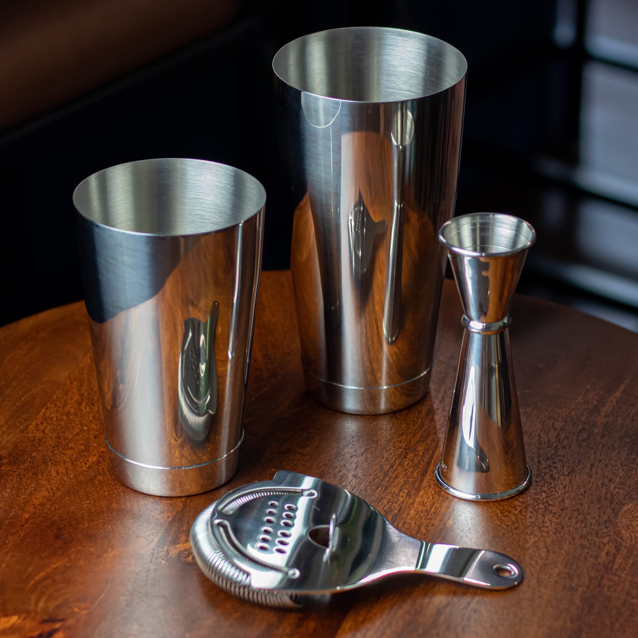 Art of Craft hawthorne strainer designed for tight pours and pulp-free results.