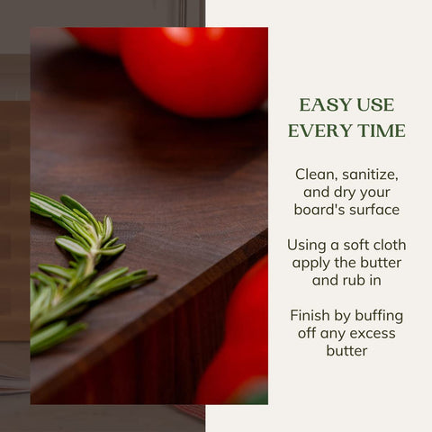 Gift-ready packaging displays The Boardsmith branding and two-ingredient promise.
