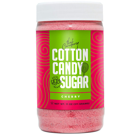 The Candery floss sugar scoop enables clean, mess-free serving.