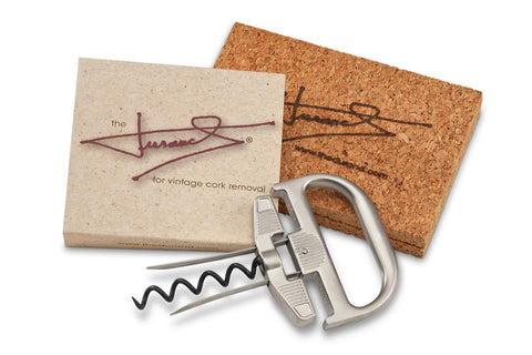 Durand cork removal tool safely extracts fragile corks from old bottles