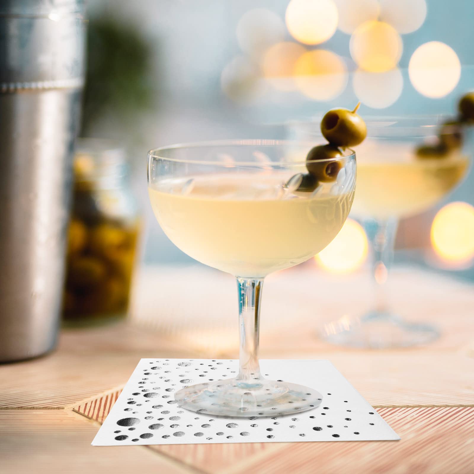 The Essential Concierge 5x5 inch party napkins ideal for drinks and bites