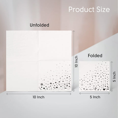 The Essential Concierge disposable wedding napkins are a 100-pack for parties